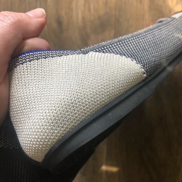 Rothy’s Captoe Black and White Woven Flats - Sz 9 - Retired Color - Picture 5 of 6